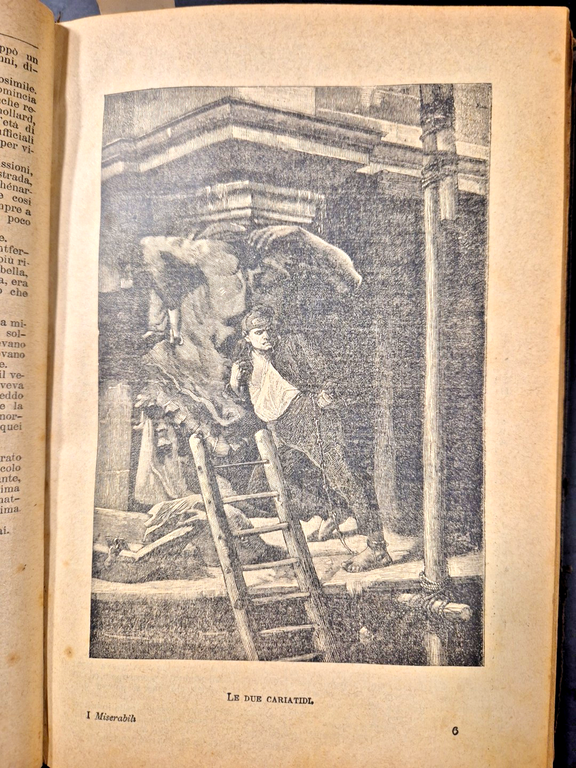 I MISERABILI di Victor Hugo 1896 Tommasi Libro Antico illustrato …
