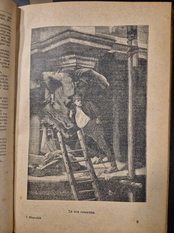 I MISERABILI di Victor Hugo 1896 Tommasi Libro Antico illustrato …