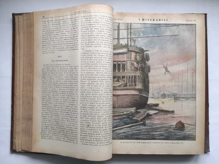 I MISERABILI di Victor Hugo libro illustrato Sonzogno 42 tavole …
