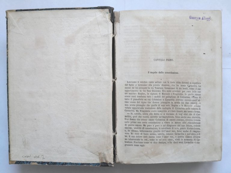 I MOHICANI DI PARIGI Alessandro Dumas 2 volumi 1868 CioffI …