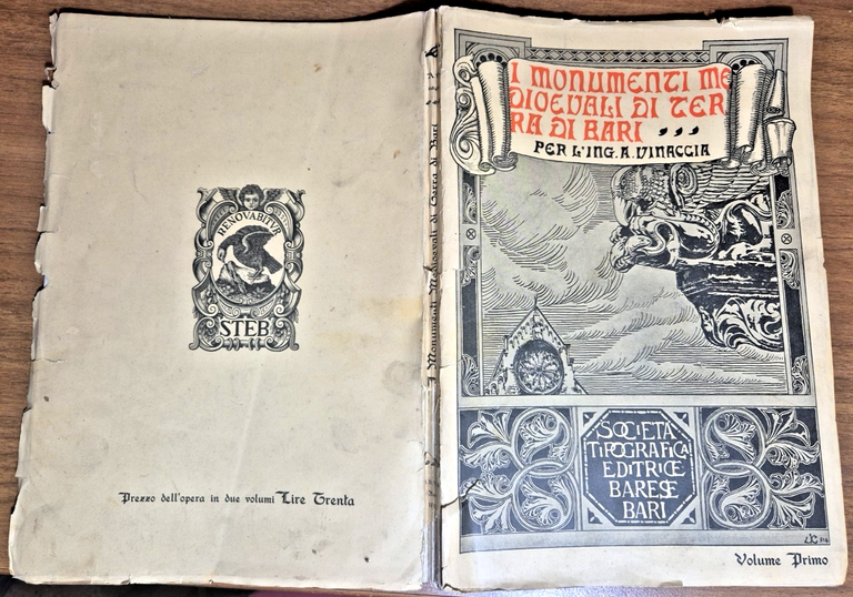 I MONUMENTI MEDIOEVALI DI TERRA BARI volume 1 Antonino Vinaccia … | Immagine Gallery 2
