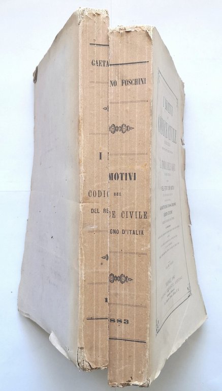I MOTIVI DEL CODICE CIVILE REGNO D'ITALIA di Gaetano Foschini …