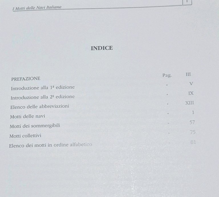 I MOTTI DELLE NAVI ITALIANE 1998 Ufficio storico della Marina …