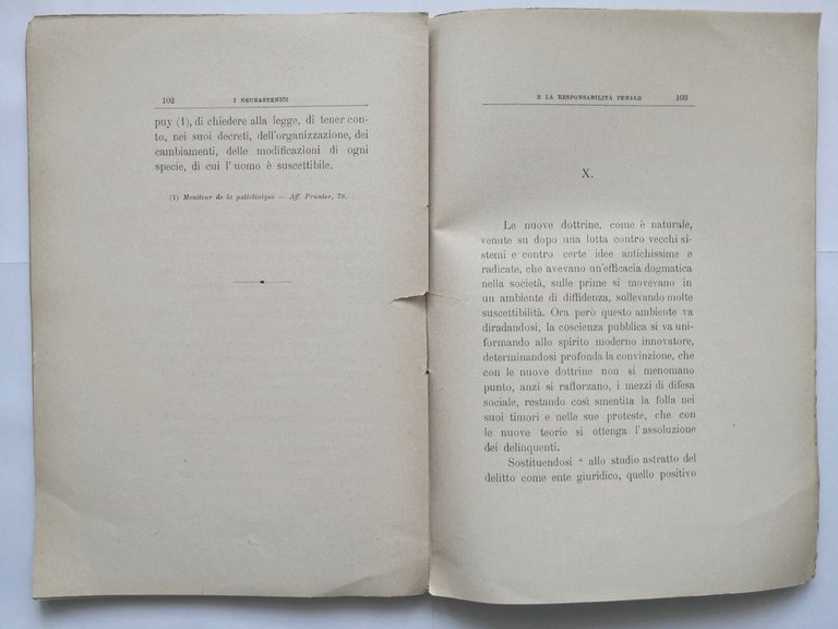 I NEURASTENICI E LA RESPONSABILITÀ PENALE Berardi 1906 Antonio Di …