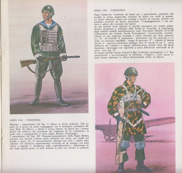 I PARACADUTISTI AEREI ARMI UNIFORMI di Nino Arena Aeroplano Libro …