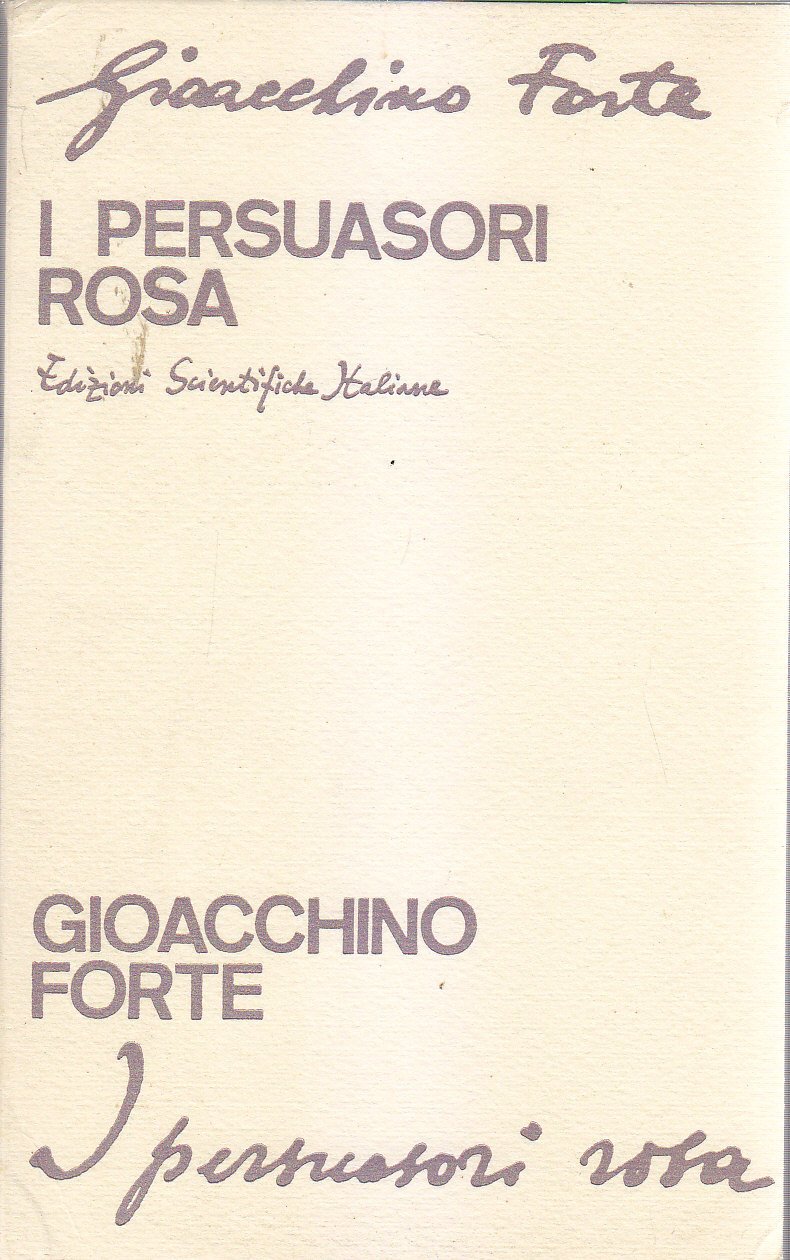 I PERSUASORI ROSA di FORTE 1966 Libro sociologia curiosa del …