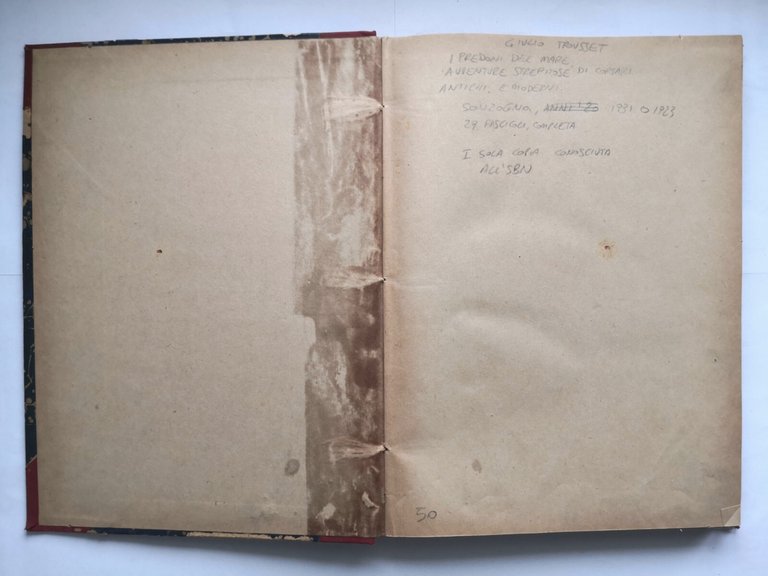 I PREDONI DEL MARE di Giulio Trousset 29 fascicoli Sonzogno …