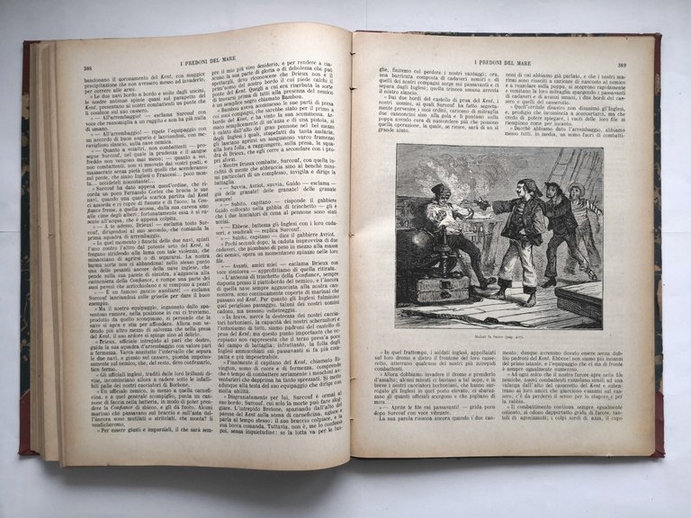 I PREDONI DEL MARE di Giulio Trousset 29 fascicoli Sonzogno …