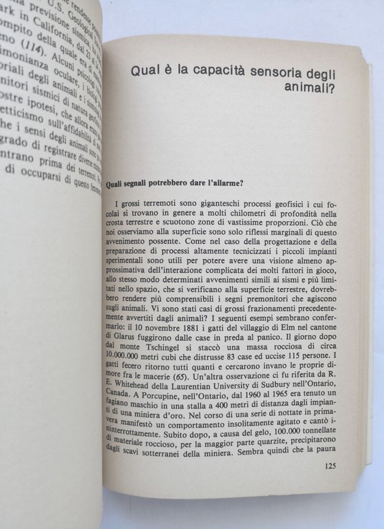 I PROFETI DEL TERREMOTO di Helmut Tributsch 1979 Armenia Libro