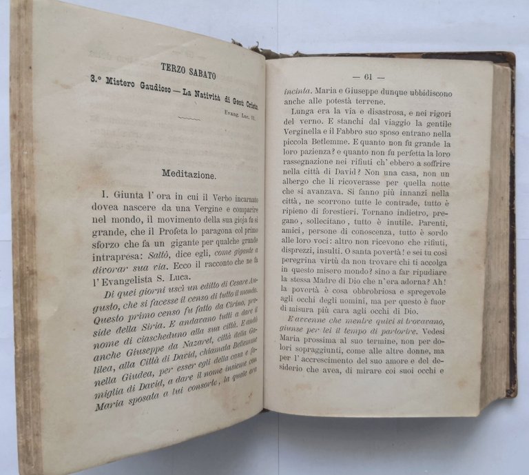 I QUINDICI SABATI SANTISSIMO ROSARIO di Bartolo Longo volume 2 …
