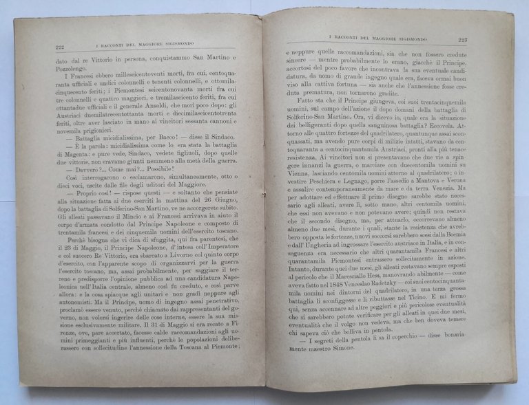 I RACCONTI DEL MAGGIORE SIGISMONDO di Raffaello Giovagnoli volume 2 …