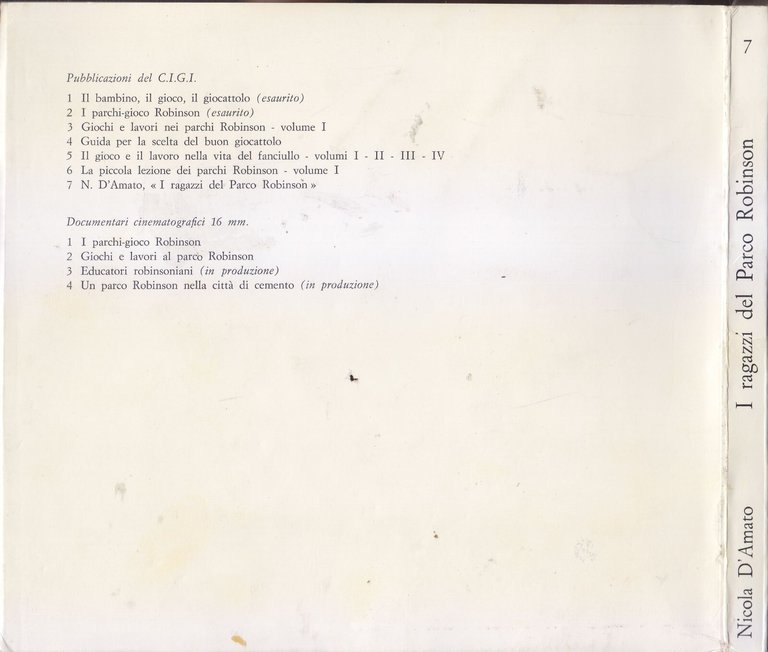 I RAGAZZI DEL PARCO ROBINSON di Nicola D'Amato Libro presentazione …