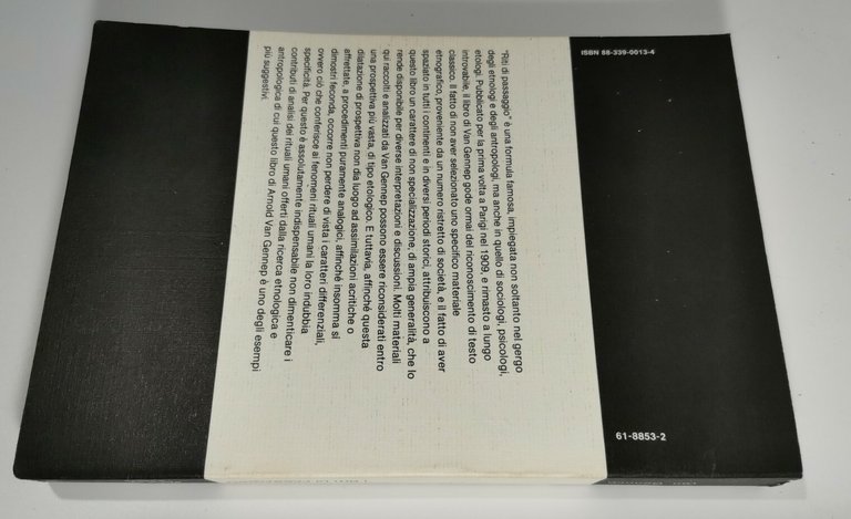 I RITI DI PASSAGGIO Arnold Van Gennep Boringhieri Universale Scientifica …