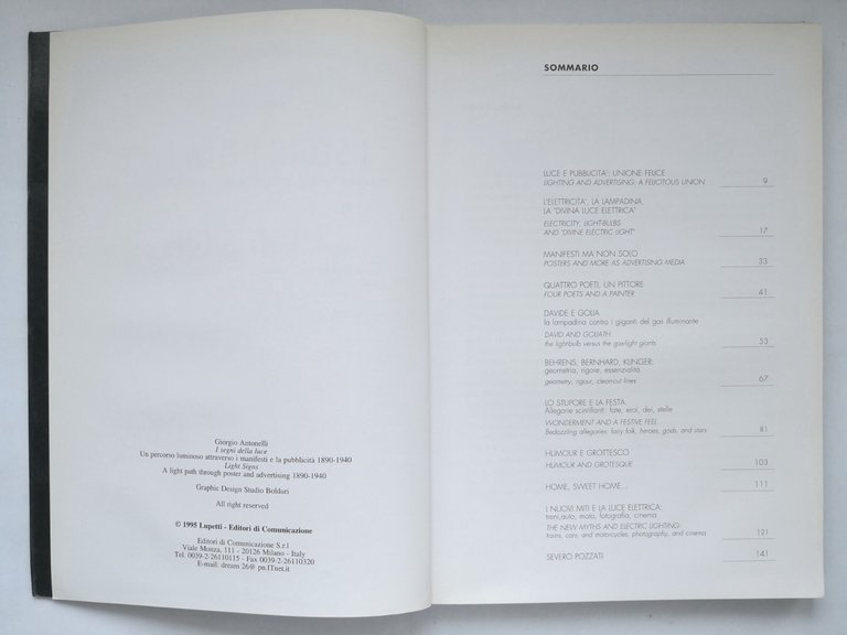 I SEGNI DELLA LUCE di Giorgio Antonelli 1995 Lupetti Libro …