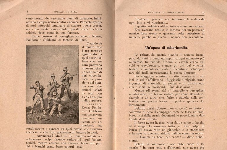 I SOLDATI D'ITALIA di Arnoldo Nicoletti Altimari 1899 Roma Libro …