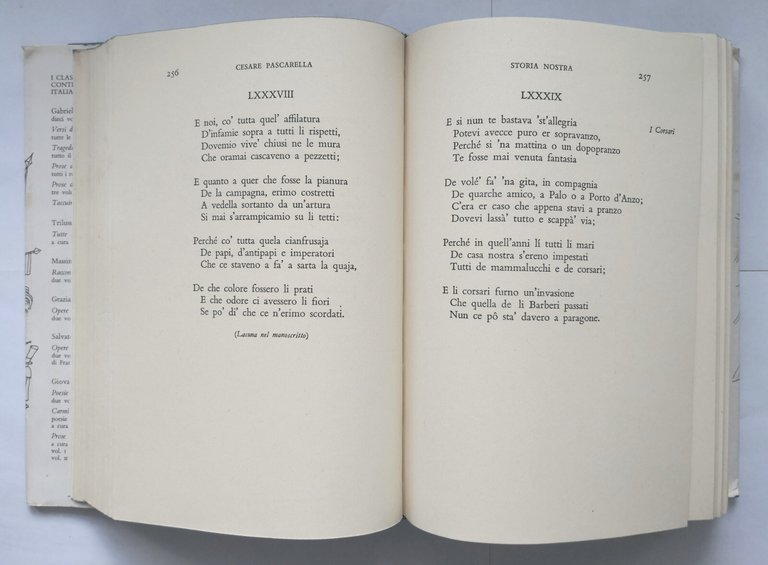 I SONETTI STORIA NOSTRA LE PROSE di Cesare Pascarella 1965 …