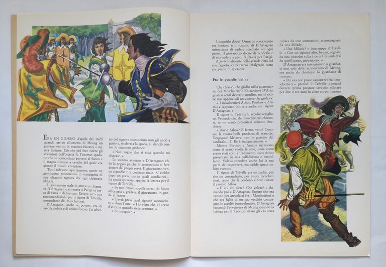 I TRE MOSCHETTIERI di Alexandre Dumas 1982 RUMA libro illustrato …