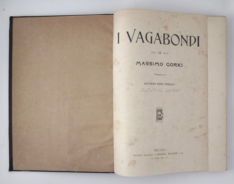 I VAGABONDI di Massimo Gorki anni 20 Lombardi Muletti Libro …