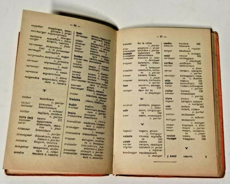 I VERBI FRANCESI di Carlo Dompé 1954 Hoepli Regolari irregolari …