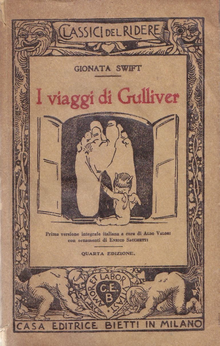 I VIAGGI DI GULLIVER di Gionata Swift 1939 Bietti libro …