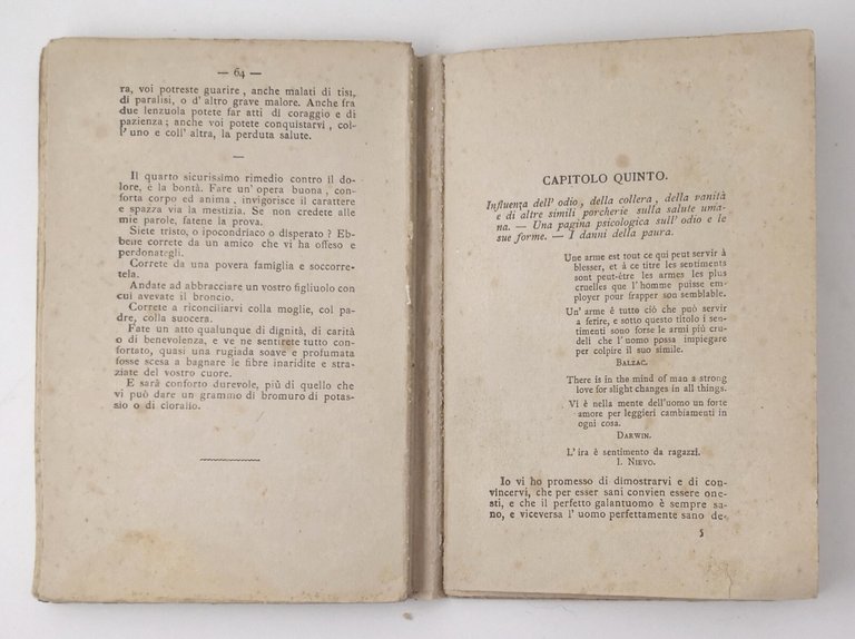 IGIENE DEL CUORE E DEI NERVI di Paolo Mantegazza 1912 …