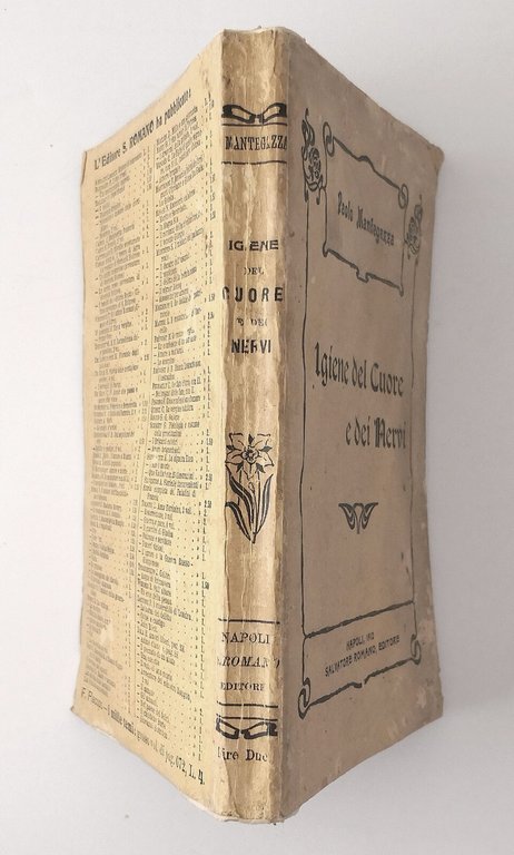 IGIENE DEL CUORE E DEI NERVI di Paolo Mantegazza 1912 …