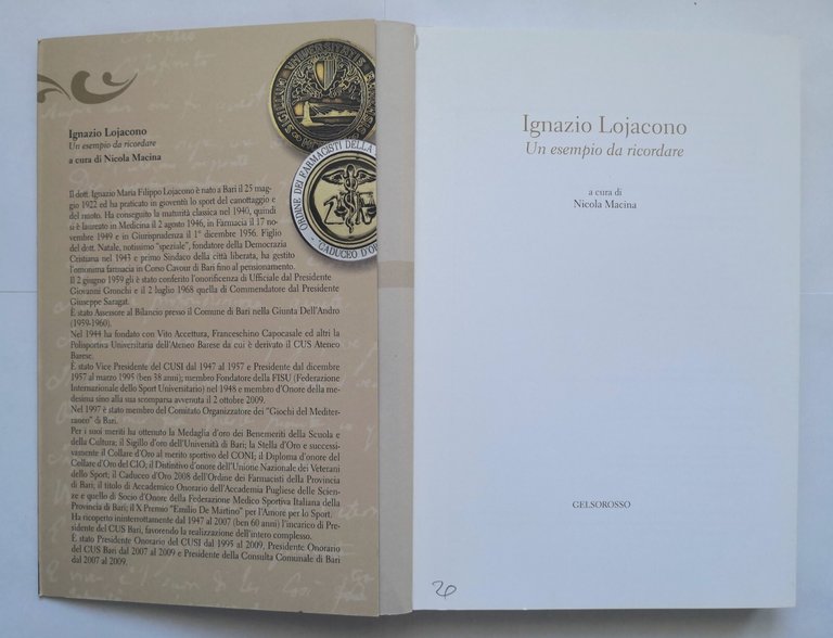 IGNAZIO LOJACONO UN ESEMPIO DA RICORDARE di Nicola Macina 2011 …