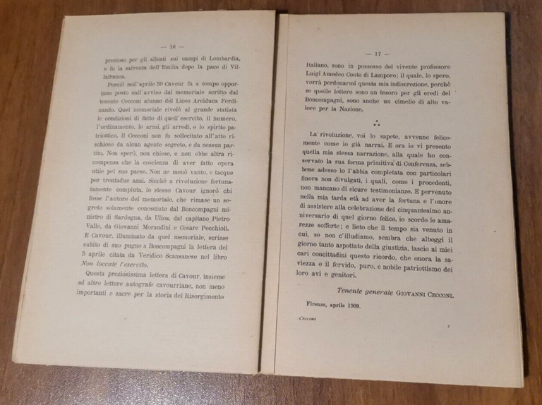 IL 27 APRILE 1859 di Giovanni Cecconi 1909 Bemporad Libro …