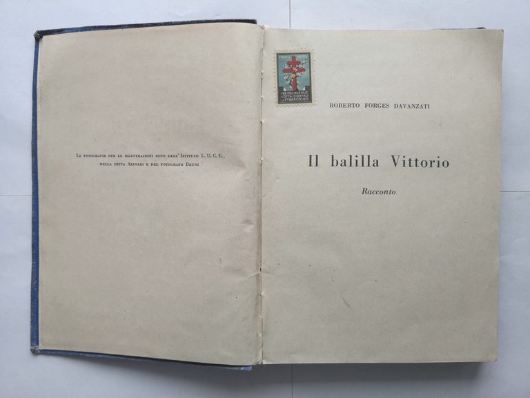 IL BALILLA VITTORIO di Roberto Forges Davanzati 1930 libro scolastico …