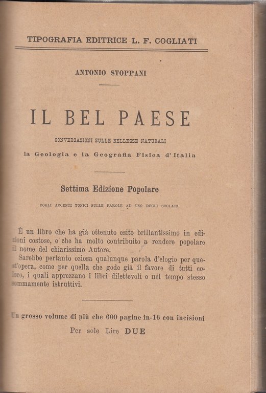 IL BEL PAESE e LA SANTITÀ DEL LINGUAGGIO di Antonio …