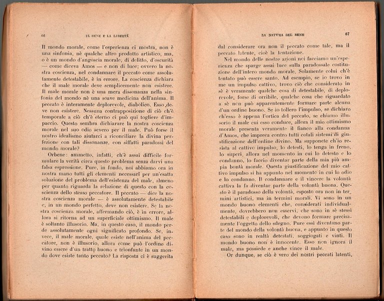 IL BENE E LA LIBERTÀ di Remo Fedi 1944 Bocca …