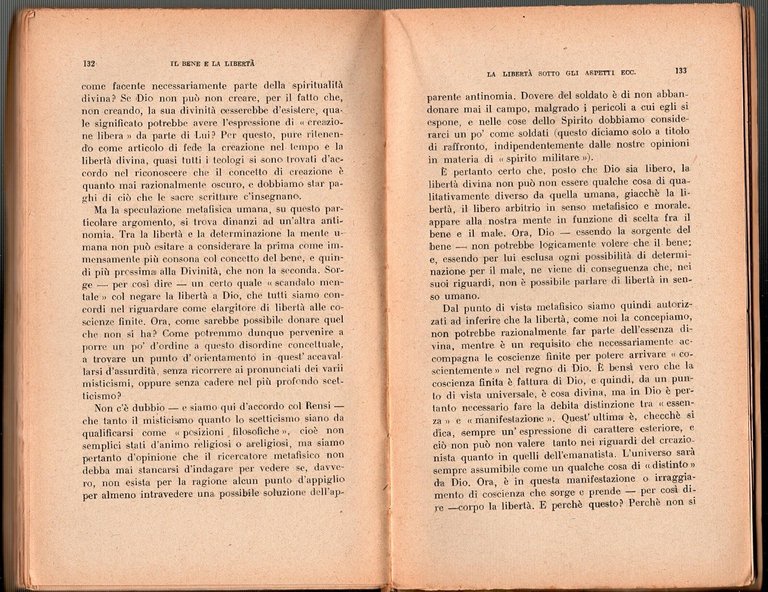 IL BENE E LA LIBERTÀ di Remo Fedi 1944 Bocca …