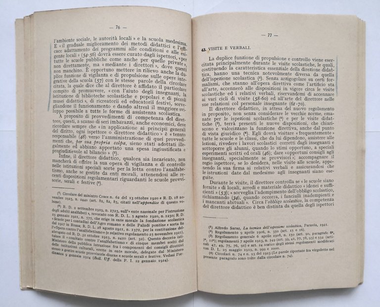 IL BREVIARIO DEL DIRETTORE DIDATTICO di Oreste Barbieri 1924 Libro …