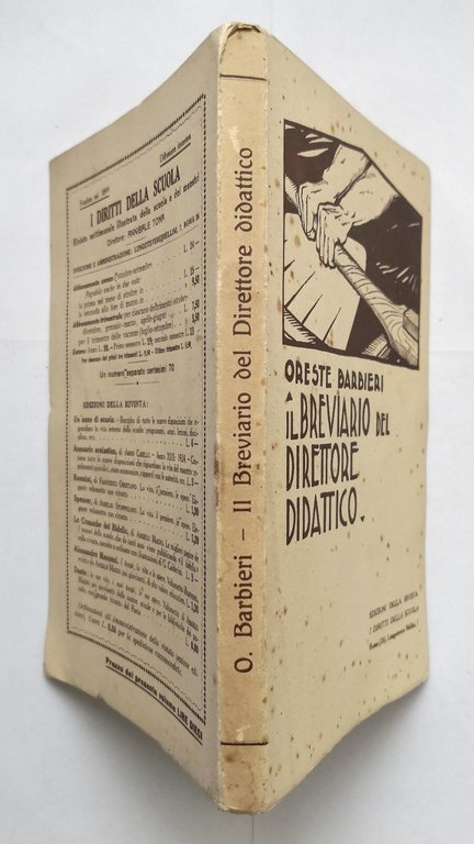 IL BREVIARIO DEL DIRETTORE DIDATTICO di Oreste Barbieri 1924 Libro …