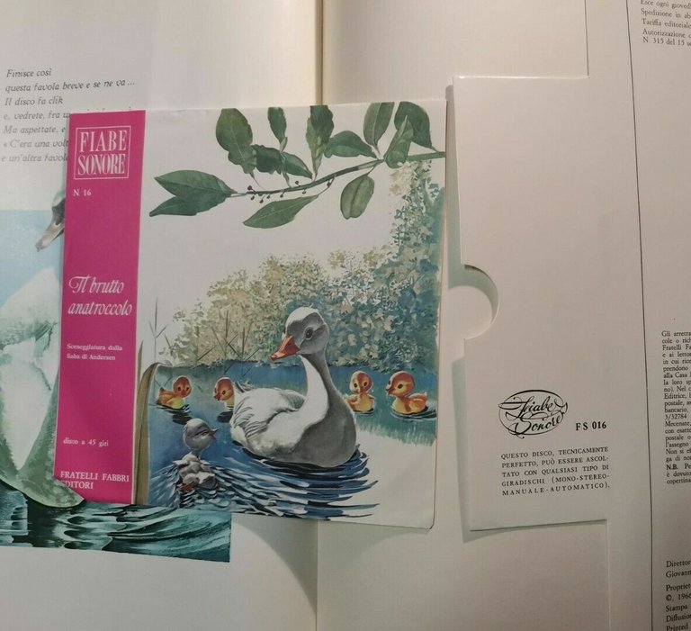 IL BRUTTO ANATROCCOLO di Andersen FIABE SONORE Fabbri 43 con …