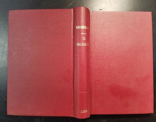 IL CALASANZIO di G B Cereseto 1859 Sarracino libro antico …
