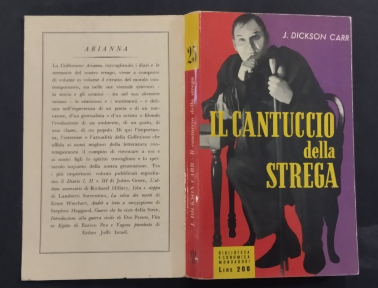 IL CANTUCCIO DELLA STREGA di J Dickson Carr 1955 Mondadori …