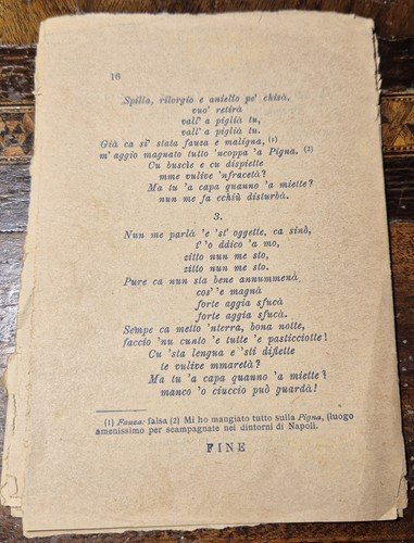 IL CANZONIERE POPOLARE Piedigrotta 1908 Bideri libretto canzoni napoletane