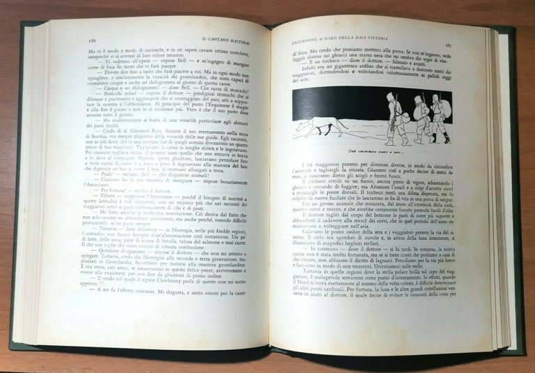 IL CAPITANO HATTERAS di Giulio Verne 1956 Principato libro illustrato …