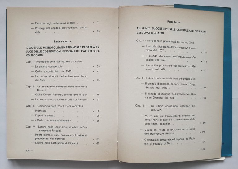 IL CAPITOLO METROPOLITANO PRIMAZIALE DI BARI di Gianni Pinto 1965 …