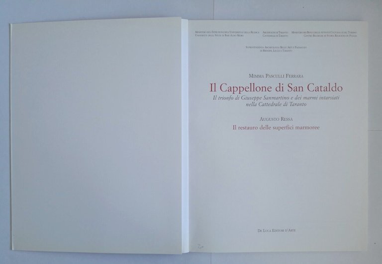 IL CAPPELLONE DI SAN CATALDO Mimma Pasculli Ferrara 2016 Libro …