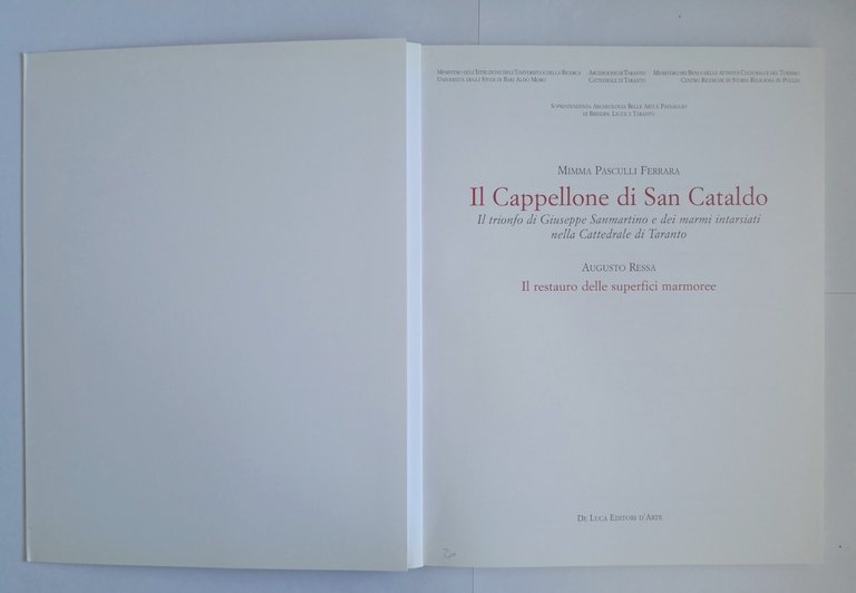 IL CAPPELLONE DI SAN CATALDO Mimma Pasculli Ferrara 2016 Libro …