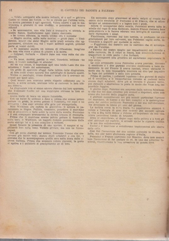 IL CASTELLO DEI BANDITI A PALERMO Petrosino contro mafia camorra …