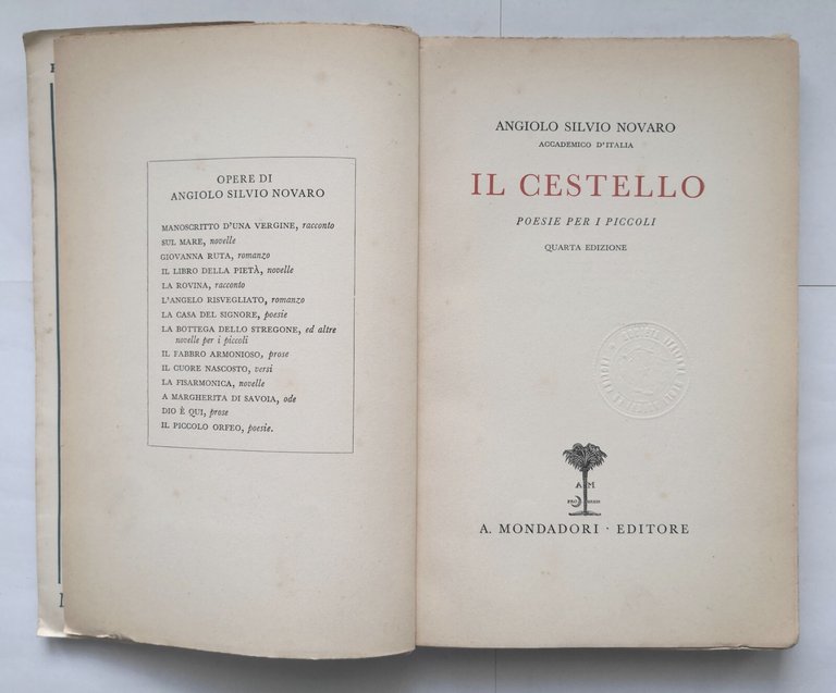 IL CESTELLO poesie per i piccoli di Angiolo Silvio Novaro …