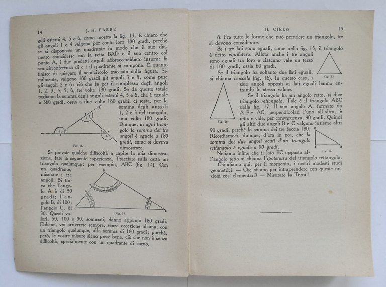IL CIELO di J H Fabre Sonzogno Libro astronomia letture …