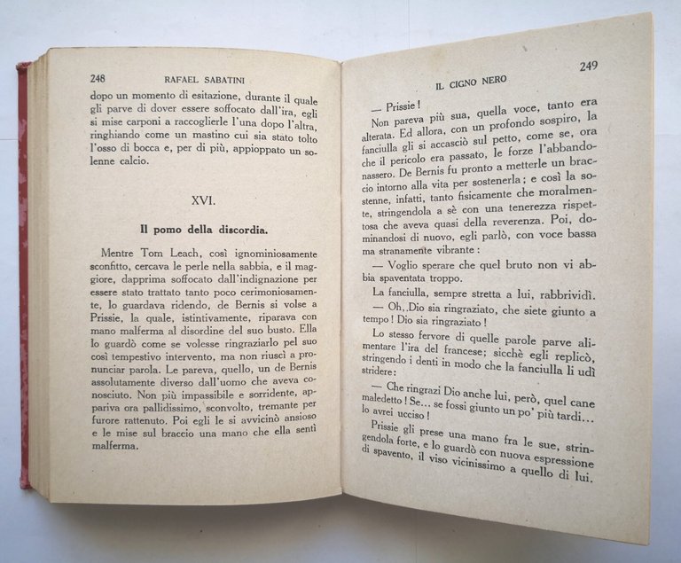 IL CIGNO NERO di Rafael Sabatini 1938 Sonzogno libro romanzo …