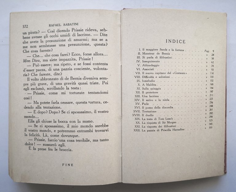 IL CIGNO NERO di Rafael Sabatini 1938 Sonzogno libro romanzo …