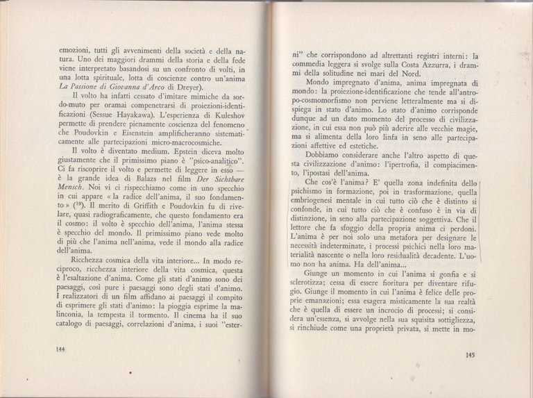 IL CINEMA O DELL'IMMAGINARIO di E Morin 1962 Silva editore …