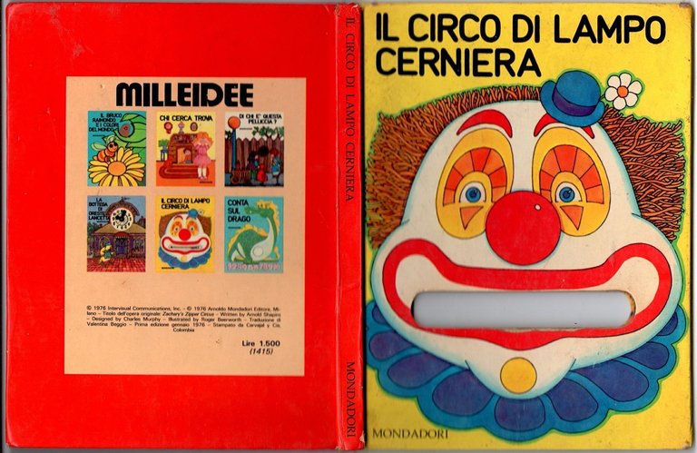 IL CIRCO DI LAMPO CERNIERA 1976 Mondadori Libro Milleidee illustrato …