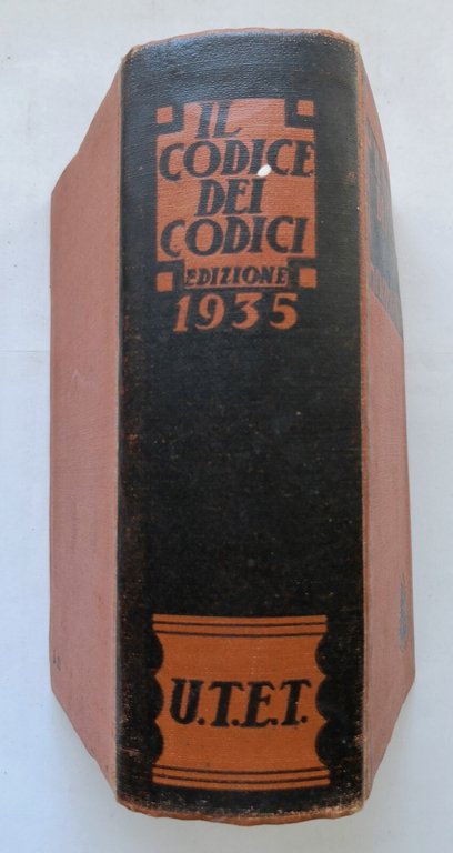 IL CODICE DEI CODICI 1935 UTET civile commercio penale procedura …